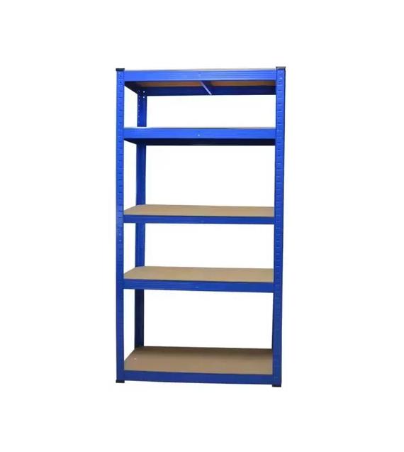 ESTANTE DE ACERO AZUL Y MDF 180X90X40CM SOPORTA HASTA 875KG - 1