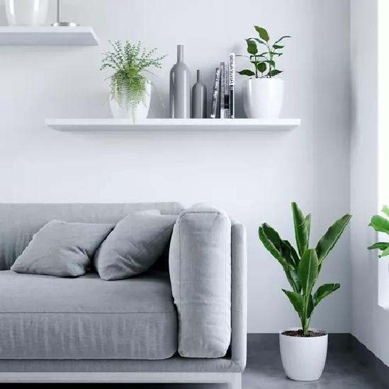MACETEROS PLÁSTICO 20X22CM AMALFI PACK 2 UNIDADES 5.3L BLANCO - 3