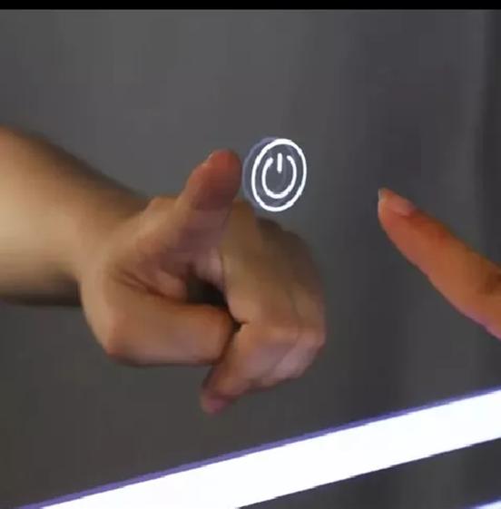 ESPEJO DE PARED IRREGULAR CON TRES TIPOS DE LUCES LED 80X60CM - 3