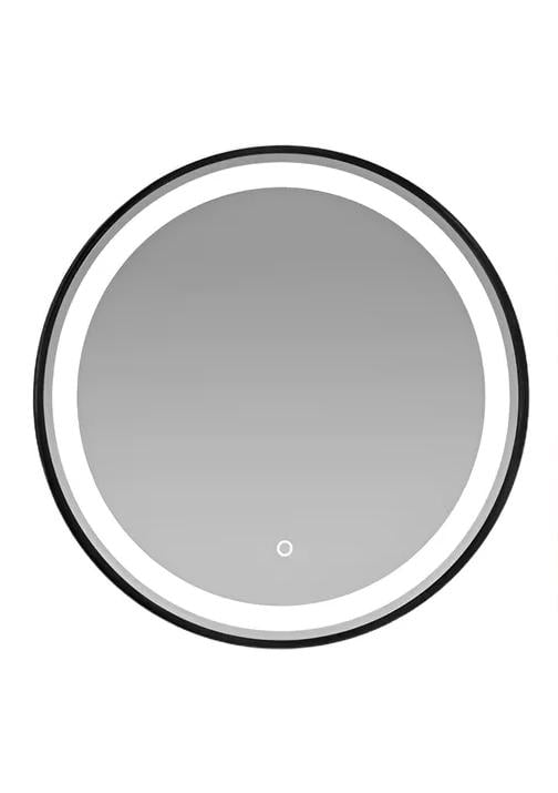 ESPEJO CIRCULAR TAUMM 60CM 3 LUCES LED BORDE NEGRO - 1