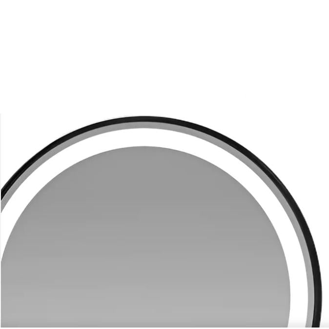ESPEJO CIRCULAR TAUMM 60CM 3 LUCES LED BORDE NEGRO - 2