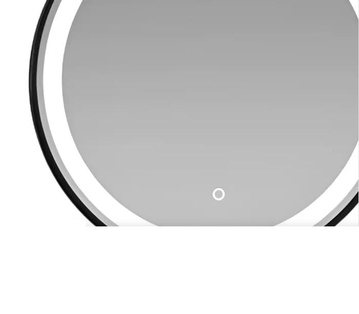 ESPEJO CIRCULAR TAUMM 60CM 3 LUCES LED BORDE NEGRO - 3