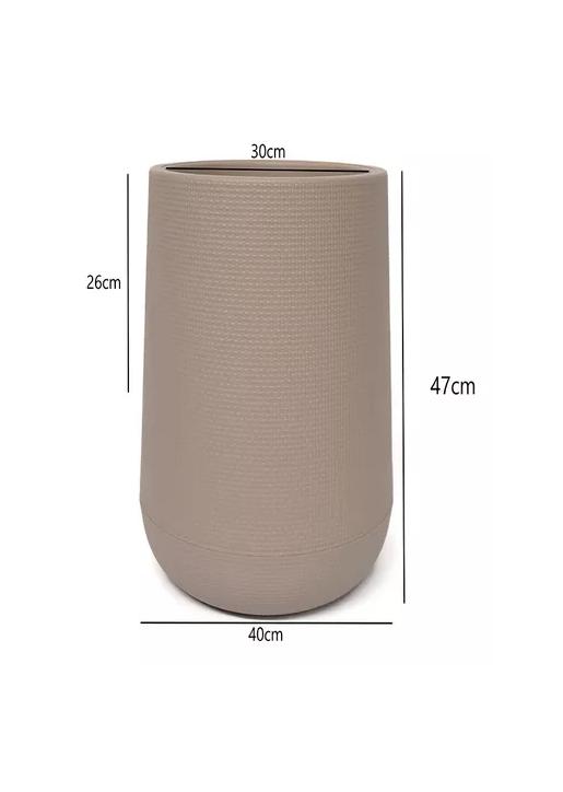MACETEROS GRANDES PLÁSTICO TERRAZA BEIGE - 3