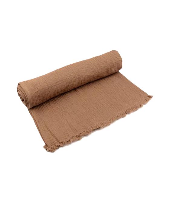 PIECERA ALGODÓN GAUZE COLOR TERRACOTA - 1