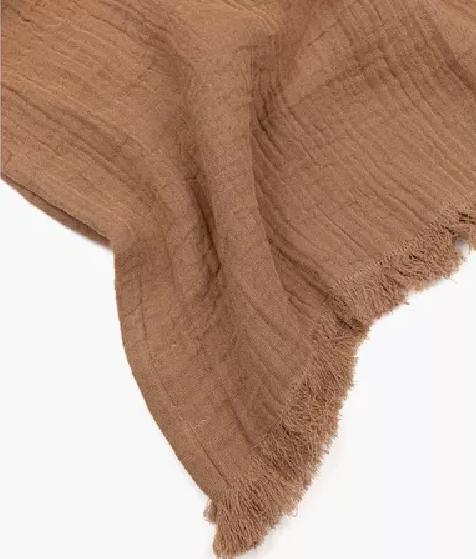 PIECERA ALGODÓN GAUZE COLOR TERRACOTA - 3