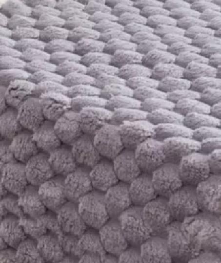 PIECERA 70X190 CM + 2 FUNDAS 45X45 CM PLUSH PELUDITA KING COLOR GRIS CLARO - 1