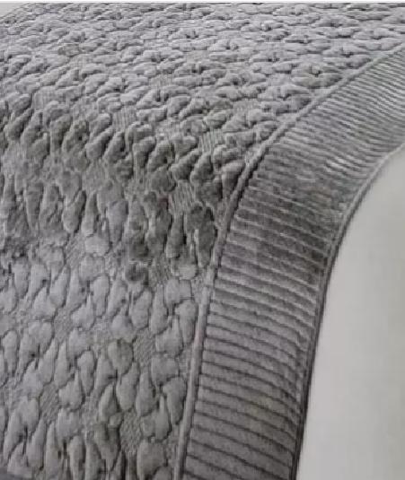PIECERA POLAR TELA REVERSIBLE 95X210 CM COLOR GRIS - 1