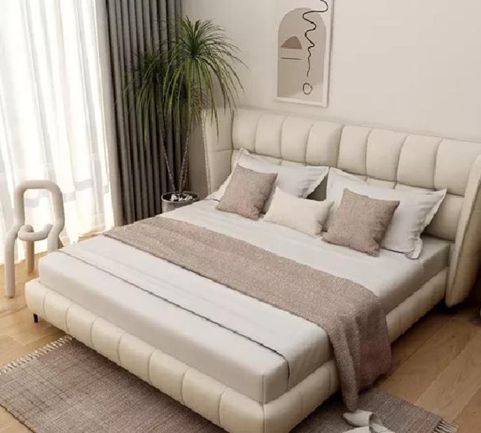 PIECERA 60X220 CM + 2 FUNDAS PARA CAMA GRUESA COLOR BEIGE - 2