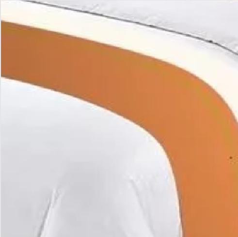 PIECERAS PARA CAMA DECORATIVA 60X200 CM + 2 FUNDAS 45X45 DISEÑO 8 COLOR NARANJA - 1