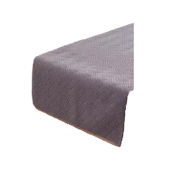 PIECERA DE CAMA TERCIOPELO PLUSH KING + 2 FUNDAS 70X210 CM COLOR GRIS CLARO - 1