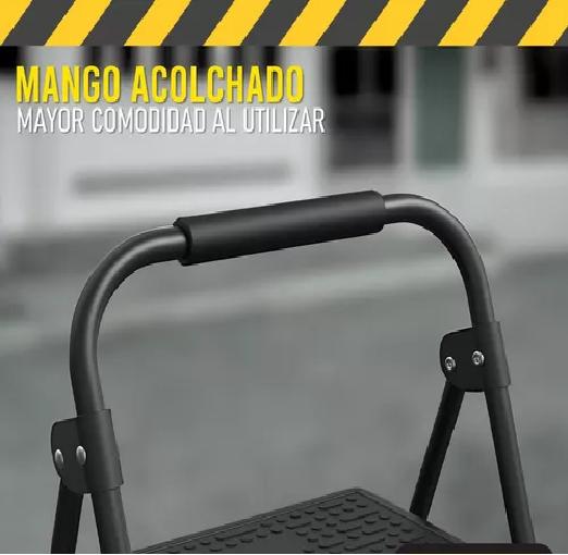 ESCALERA PLEGABLE ULTRA RESISTENTE COLOR NEGRO - 3