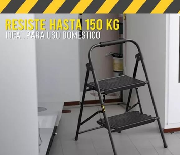 ESCALERA PLEGABLE ULTRA RESISTENTE COLOR NEGRO - 4
