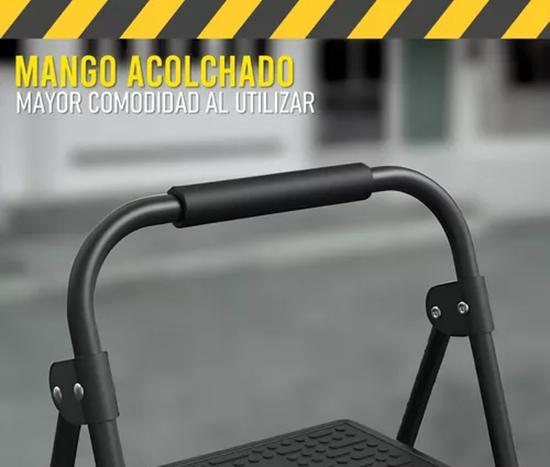 ESCALERA PLEGABLE ULTRA RESISTENTE COLOR NEGRO - 7