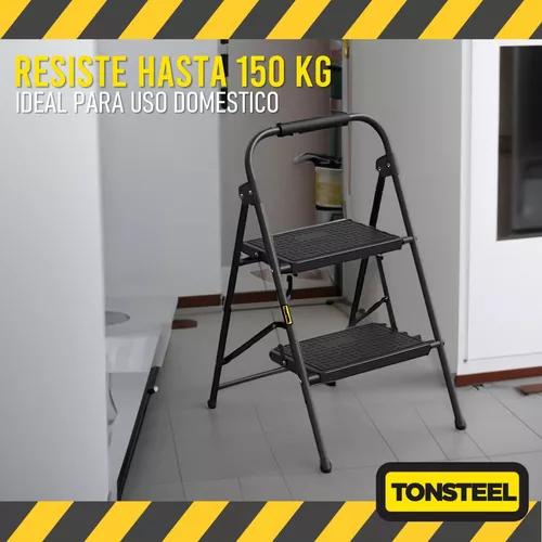 ESCALERA PLEGABLE ULTRA RESISTENTE COLOR NEGRO - 8