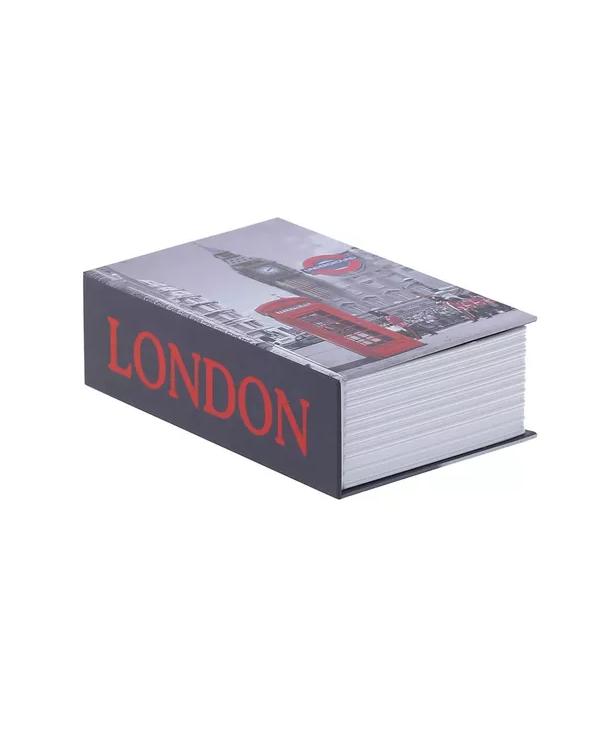 CAJA FUERTE DE SEGURIDAD EN FORMA DE LIBRO METÁLICA LLAVES - 2