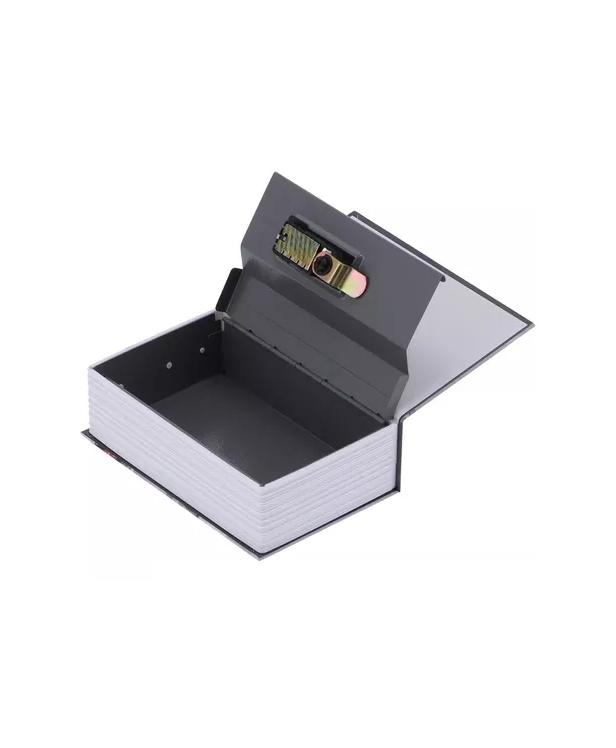 CAJA FUERTE DE SEGURIDAD EN FORMA DE LIBRO METÁLICA LLAVES - 4