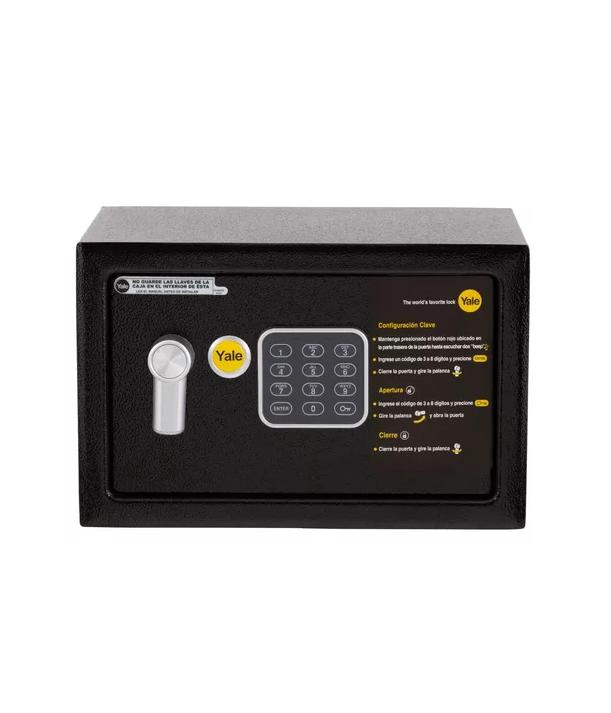 CAJA DE SEGURIDAD YALE COMPACT 8 LTS EN COLOR NEGRO - 1