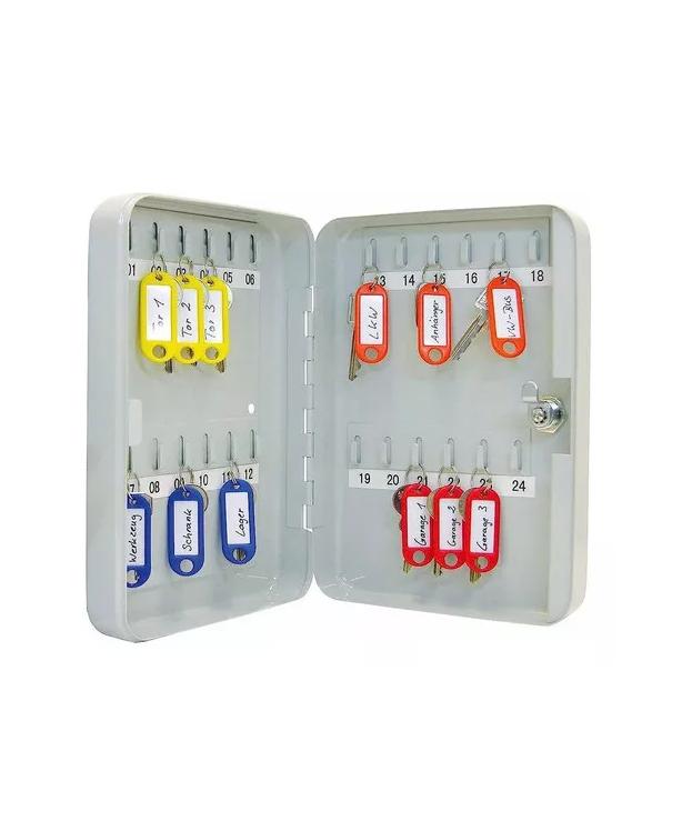 CAJA DE SEGURIDAD METÁLICA 24 LLAVES 200X160X75MM - 2