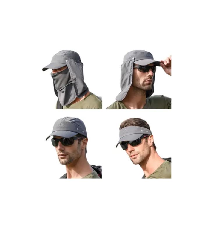GORRO VISERA PARA EL SOL 4 EN 1 USO DIARIO VERDE - 5