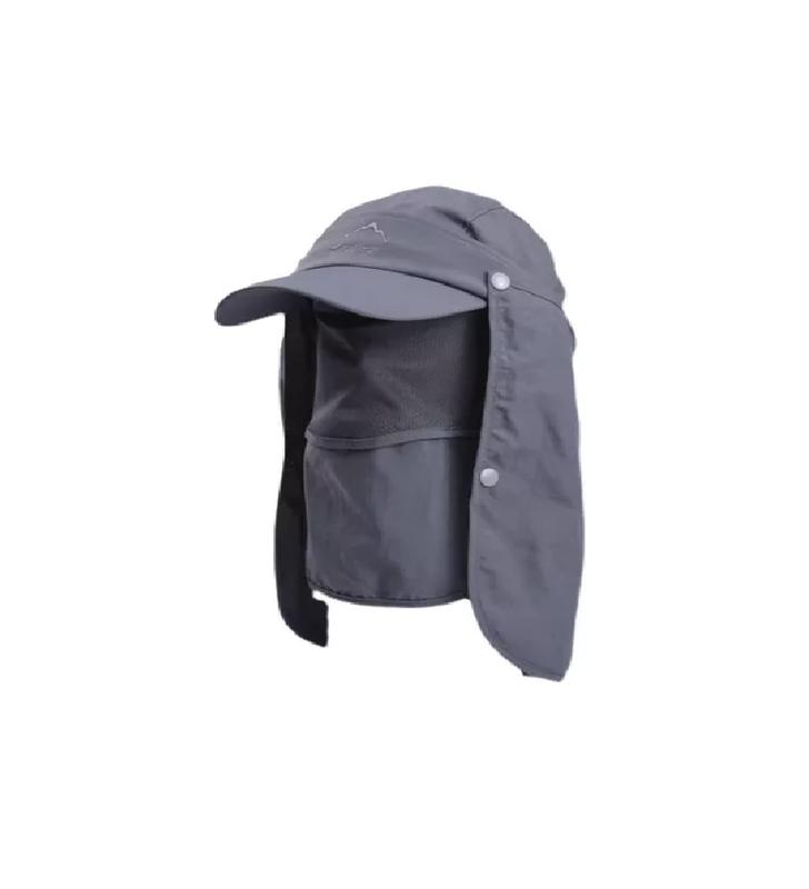 GORRO VISERA PARA EL SOL 4 EN 1 USO DIARIO GRIS - 1