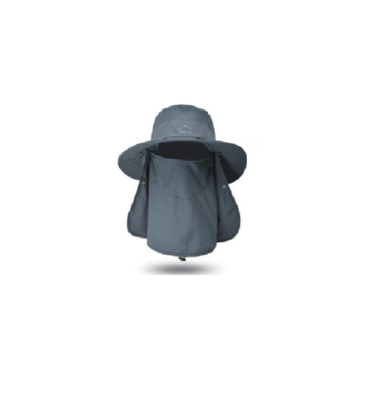 GORRO VISERA PARA EL SOL 4 EN 1 USO DIARIO GRIS - 3