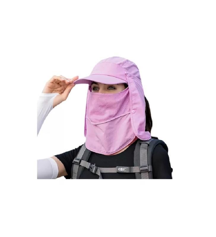 GORRO VISERA PARA EL SOL 4 EN 1 USO DIARIO ROSA - 2