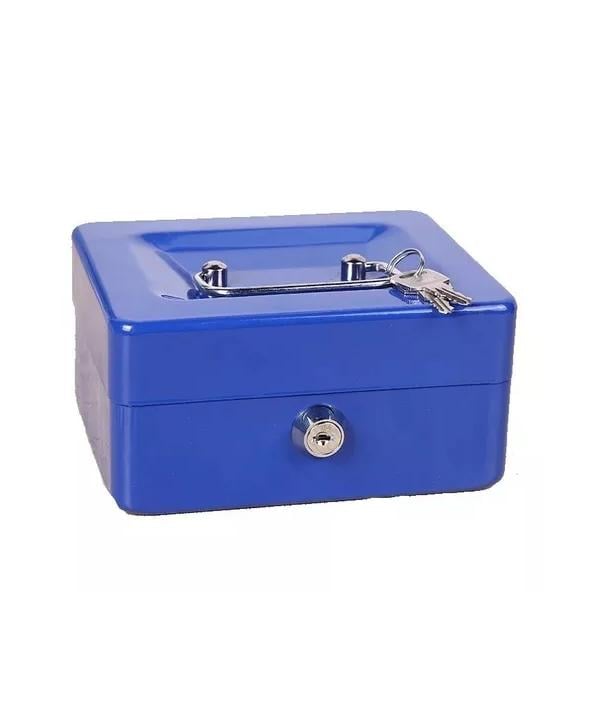 CAJA FUERTE METÁLICA CON LLAVE PARA DINERO 25X20CM COLOR ... - 1