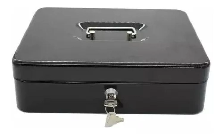 CAJA ORGANIZADORA DE DINERO EN COLOR NEGRO CON LLAVE DE SEGURIDAD ... - 5