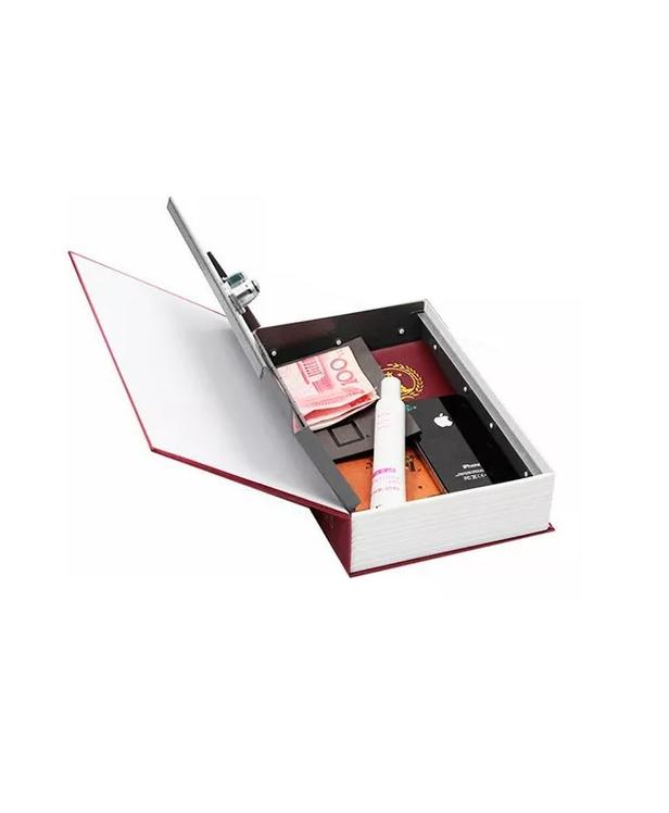 CAJA FUERTE DE SEGURIDAD EN FORMA DE LIBRO METÁLICA LLAVES - 3