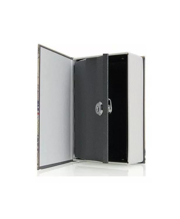 CAJA FUERTE DE SEGURIDAD EN FORMA DE LIBRO METÁLICA LLAVES - 6
