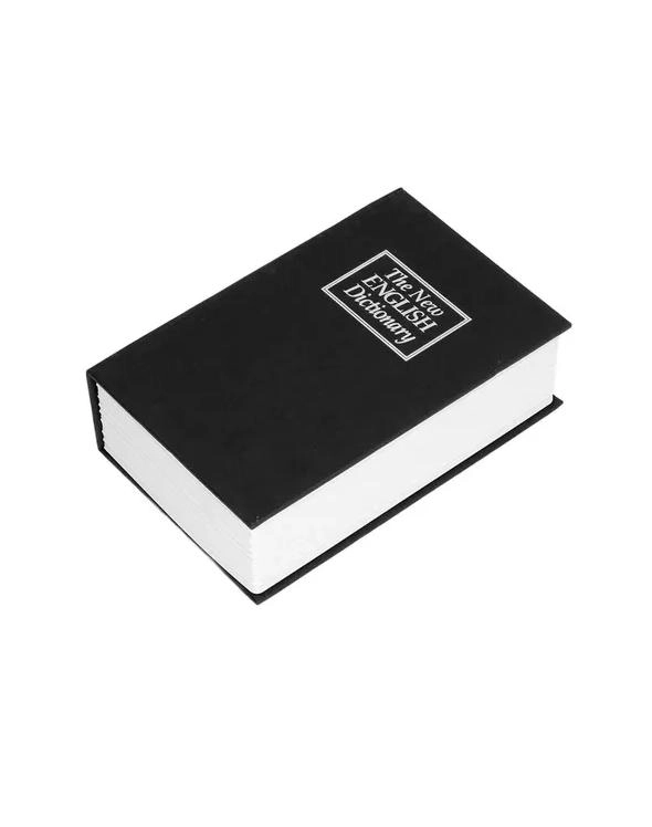 CAJA FUERTE SIMULADA LIBRO COFRE SEGURIDAD EN COLOR NEGRO - 1