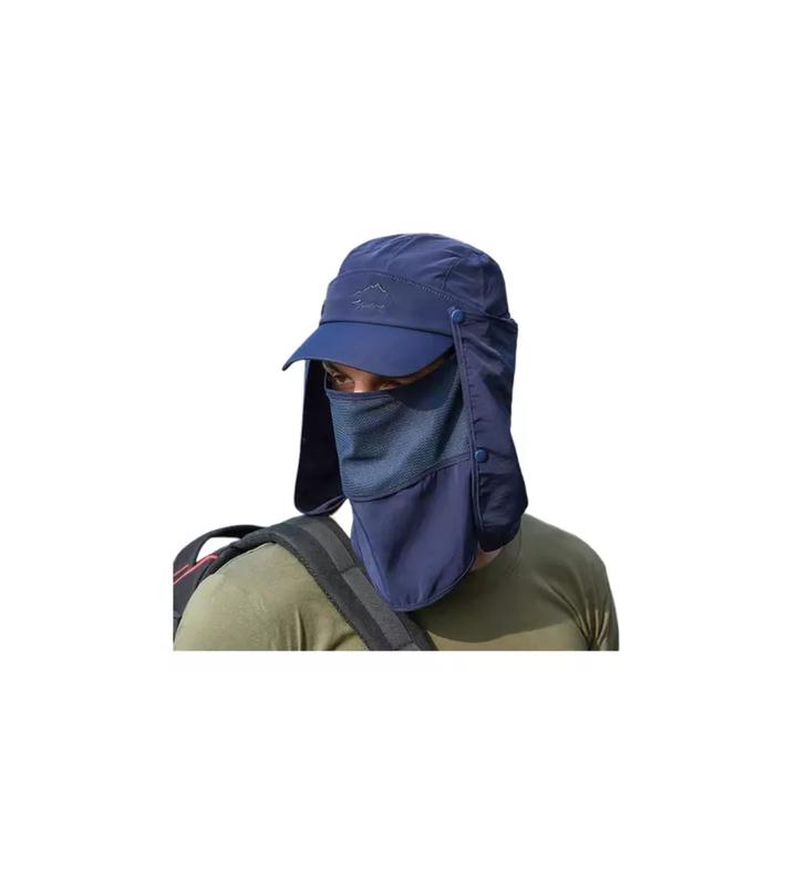 GORRO VISERA PARA EL SOL 4 EN 1 USO DIARIO AZUL - 2