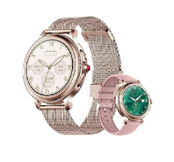 RELOJ INTELIGENTE SMARTWATCH BLUETOOTH MUJER DOBLE CORREA... - 3