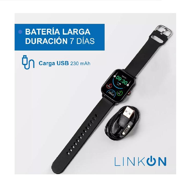 RELOJ INTELIGENTE SMARTWATCH DEPORTIVO COLOR NEGRO - 3