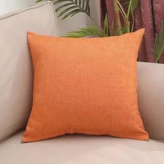 FUNDAS DE COJÍN CON DISEÑOS Y COLORES 43X43 CM - NARANJA - 2