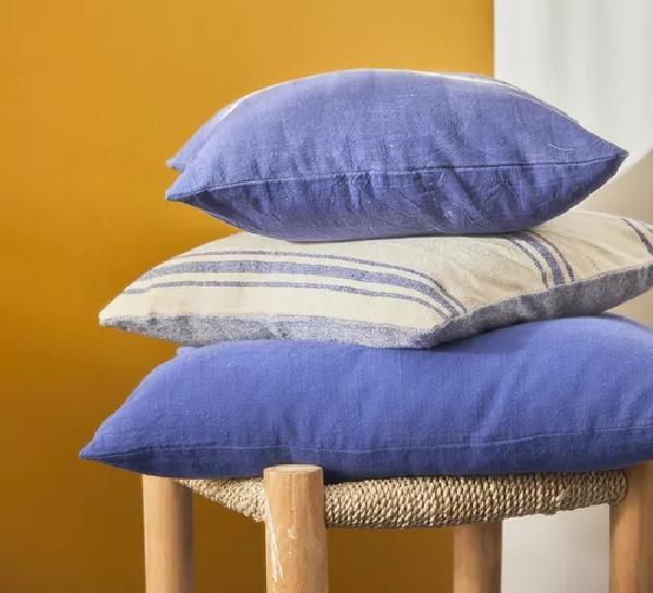FUNDA COJÍN BARI 45X45 CM AZUL - 5