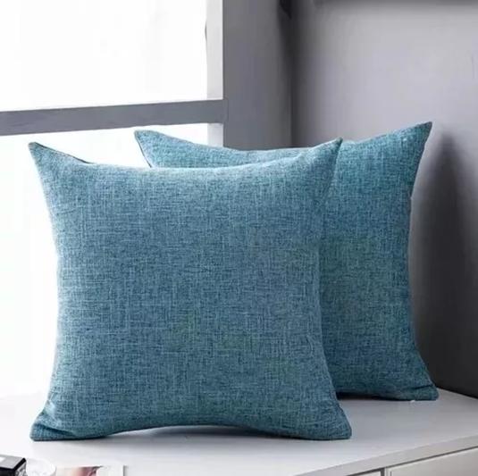 FUNDAS DE COJÍN CON DISEÑOS Y COLORES 43X43 CM - AZUL - 2