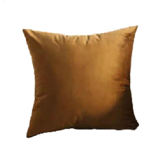 FUNDA PARA COJÍN VELVET TERCIOPELO LISO EN VARIEDAD DE COLORES - TERRACOTA - 1