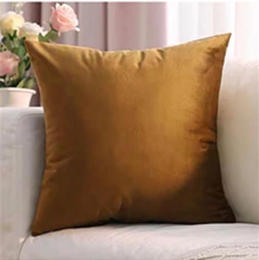 FUNDA PARA COJÍN VELVET TERCIOPELO LISO EN VARIEDAD DE COLORES - TERRACOTA - 2