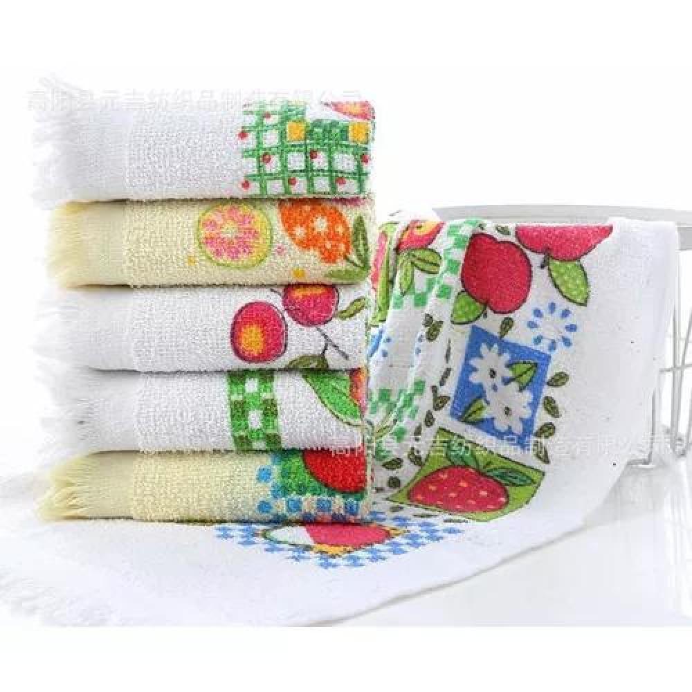 SET DE 12 PAÑOS DE COCINA CON FLECO, TOALLA ESTAMPADA - 1