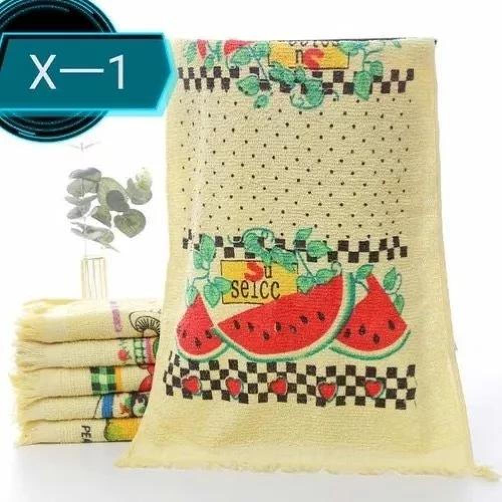 SET DE 12 PAÑOS DE COCINA CON FLECO, TOALLA ESTAMPADA - 2