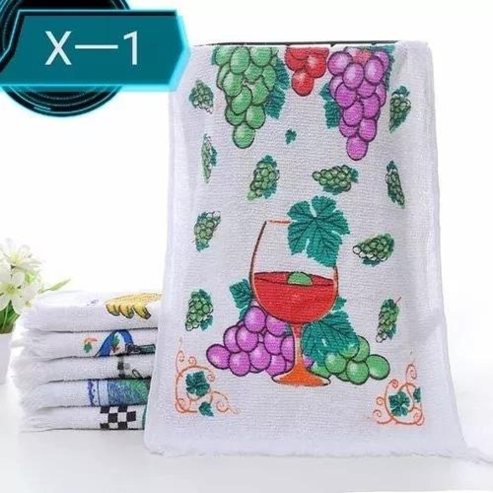 SET DE 12 PAÑOS DE COCINA CON FLECO, TOALLA ESTAMPADA - 3