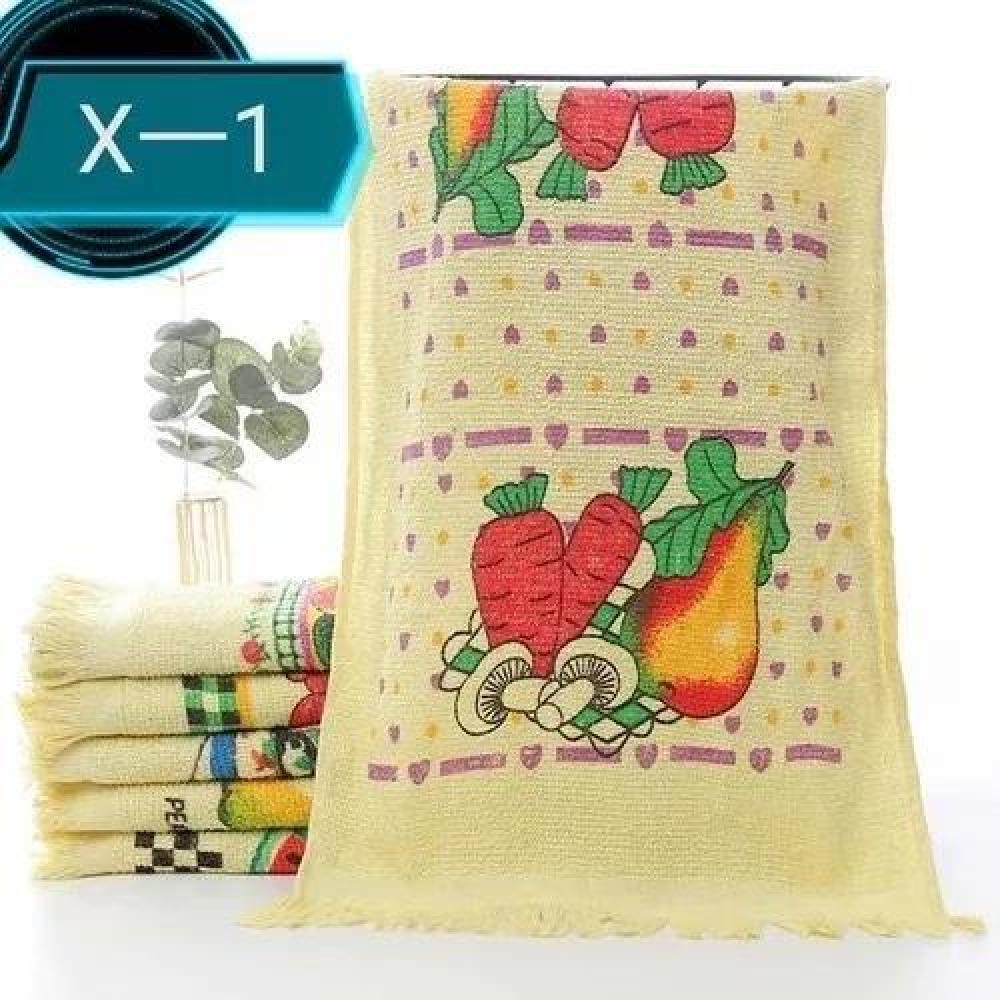 SET DE 12 PAÑOS DE COCINA CON FLECO, TOALLA ESTAMPADA - 5