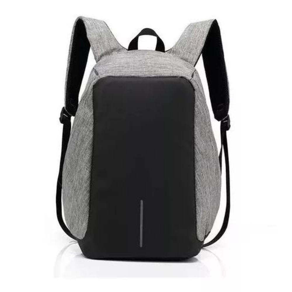 MOCHILA ANTIRROBO CON SEGURIDAD AJUSTABLE ACOLCHADA NEGRA - 4