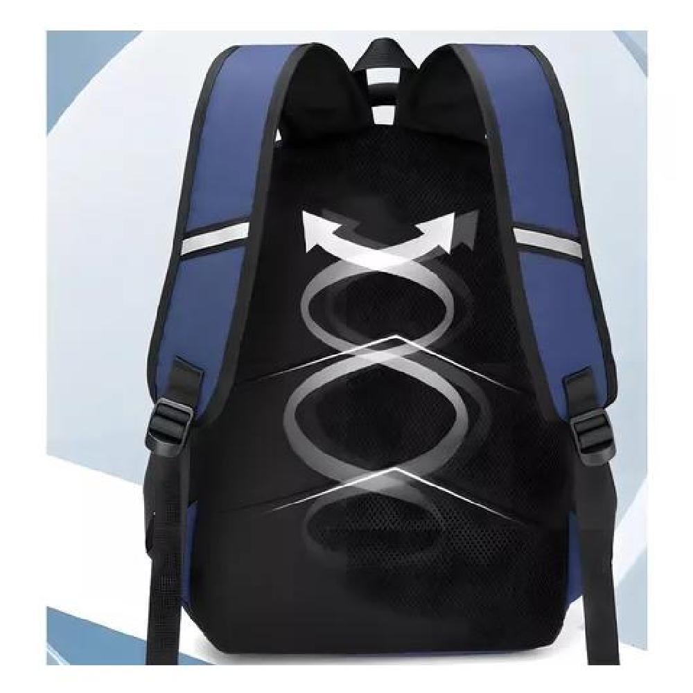MOCHILA ESCOLAR DE ESPALDA PARA NIÑOS, MORRAL NOTEBOOK COLOR AZUL - 3