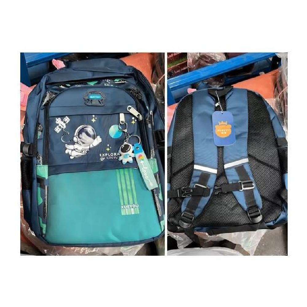 MOCHILA ESCOLAR DE ESPALDA PARA NIÑOS, MORRAL NOTEBOOK COLOR AZUL - 6