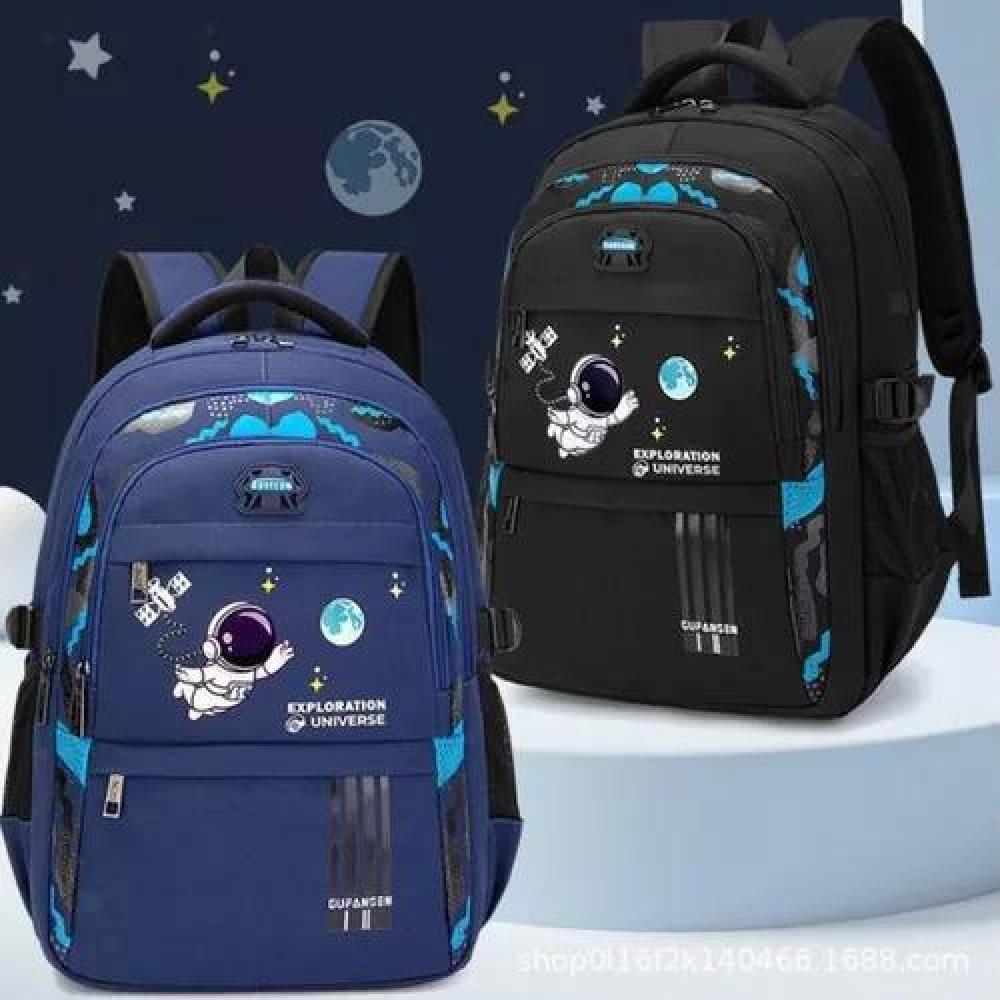 MOCHILA ESCOLAR DE ESPALDA PARA NIÑOS, MORRAL NOTEBOOK COLOR NEGRO - 3