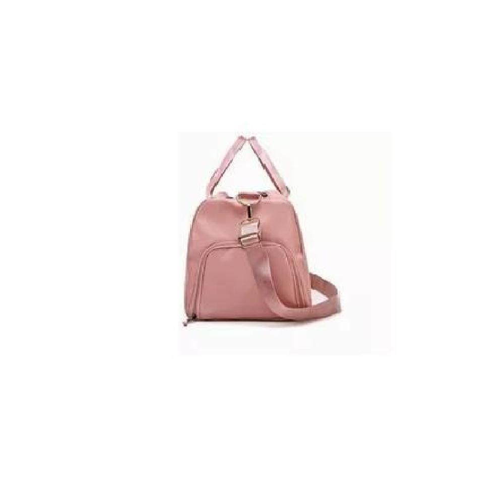 BOLSA DE GRAN CAPACIDAD PARA VIAJES Y DEPORTES, COLOR ROSADO - 4