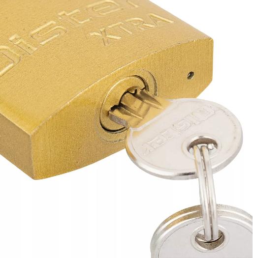 CANDADO OISTER XTRA 30MM FIERRO BRONCEADO COLOR AMARILLO - 4