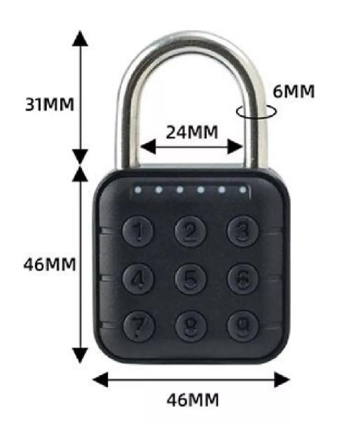 CANDADO DE SEGURIDAD DIGITAL INTELIGENTE CON CLAVE Y APP ... - 6